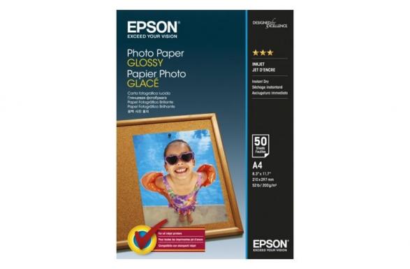 Глянцевая фотобумага Epson Glossy Photo Paper A4, 200g, 50 листов фото