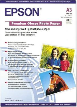 Глянцевая фотобумага Epson Premium Glossy A3 255g 20 листов