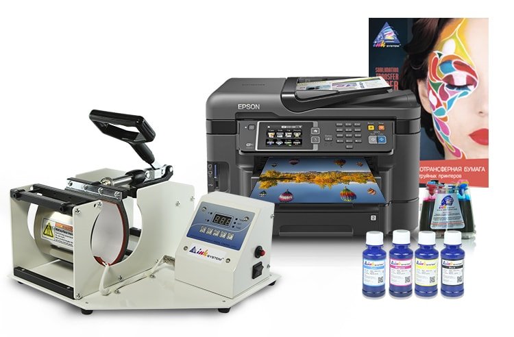 Inksystem термопресс. Epson_WF-3640. Термопресс INKSYSTEM P-4060. Набор для сублимационной печати. Набор термопресс для сублимации.