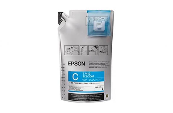 изображение Сублимационные чернила Epson Cyan для Epson SureColor SC-F9300 1000 мл